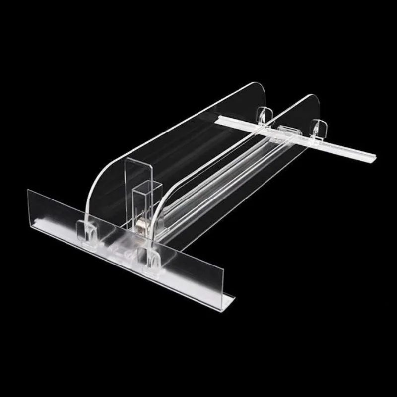Pusher W1.4cm Divider Partition Plate Automatic Pushing System for Store Shelf Rack Drink Bottle Packages Arrangement 1Pack