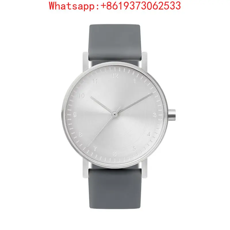 Customized New Bishuwan B60 Fashionable Silver Men's and Women's Design Gift Box Minimalist Waterproof Watch