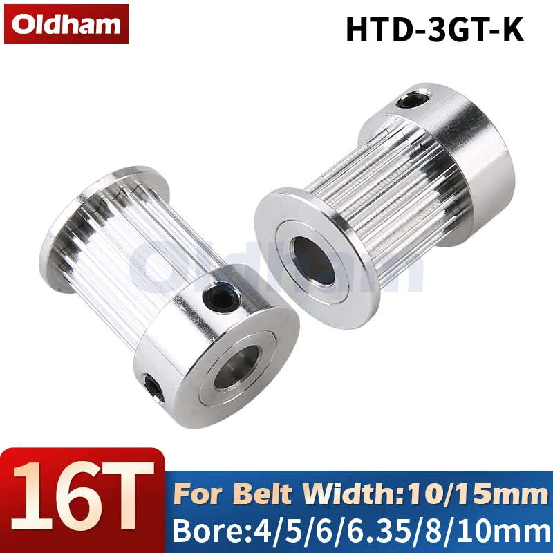 

GT3 Timing Pulley 3GT 3M Synchronous Wheel 16 Tooth Aperture 4/5/6/6.35/8/10mm Wide 10/15mm for HTD3M Pulley 16T in Linear Gears