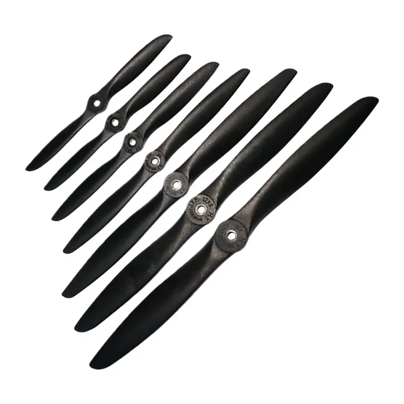 XAERO 7-12 Zoll PC Nylon Propeller für 91-9 Klasse Glow Engine RC Flugzeuge Langlebiges RC Flugzeugzubehör