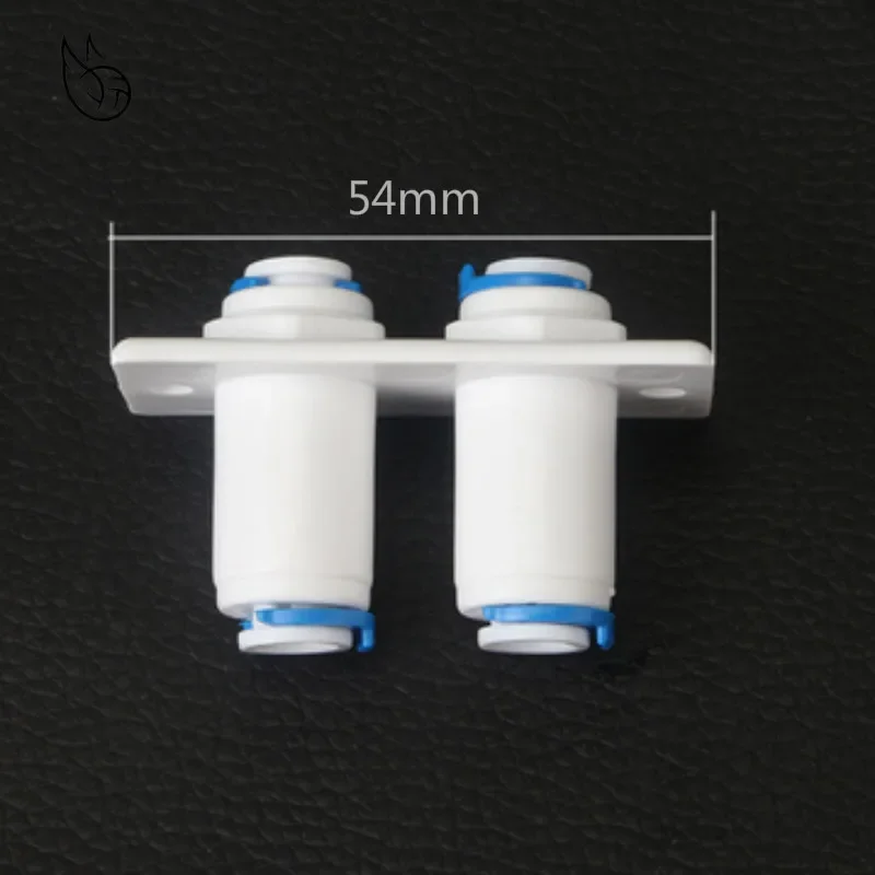 Reverse Osmosis Aquarium System Double Bulkhead Straight 1/4\