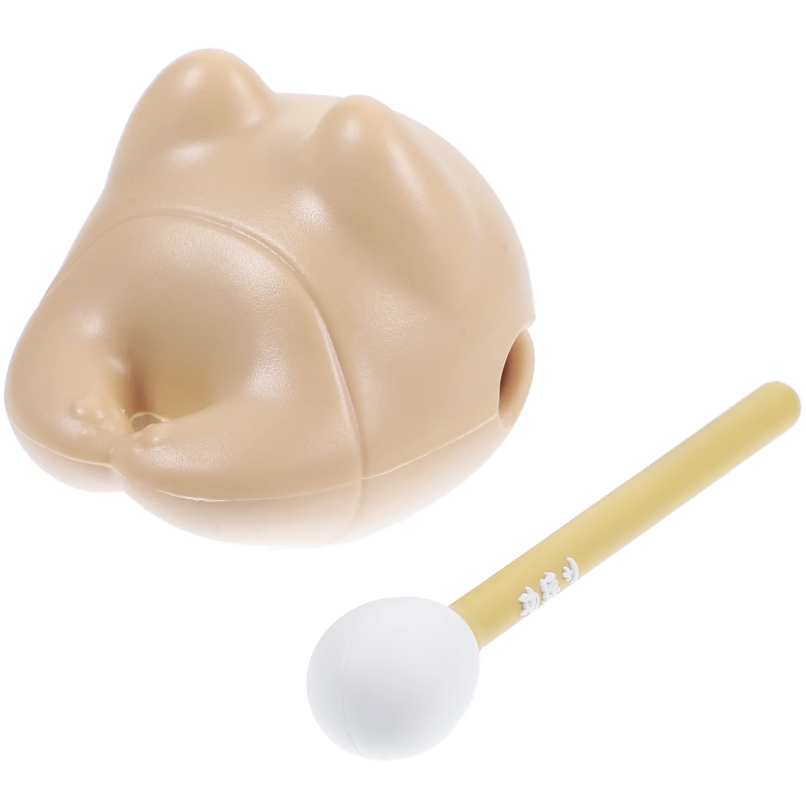 1 مجموعة صغيرة خشبية الأسماك قرع أداة القط شكل إيقاع اللعب الإجهاد الإغاثة مكتب الضغط أداة