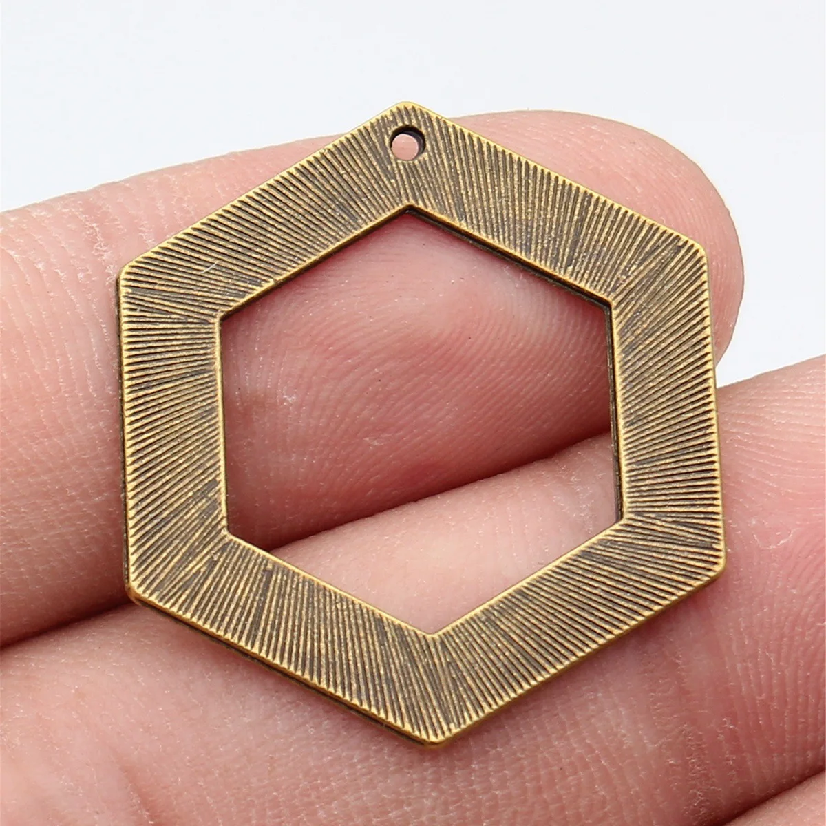 Space Astronaut Geometric Resin Bezel Charm Pendant Square Moon Hexagon For DIY Jewelry Findings
