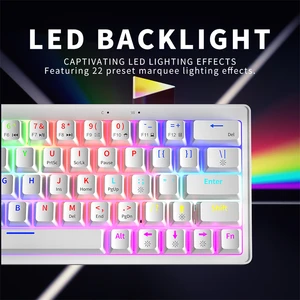 8 Main sales white keyboard RGB - №5