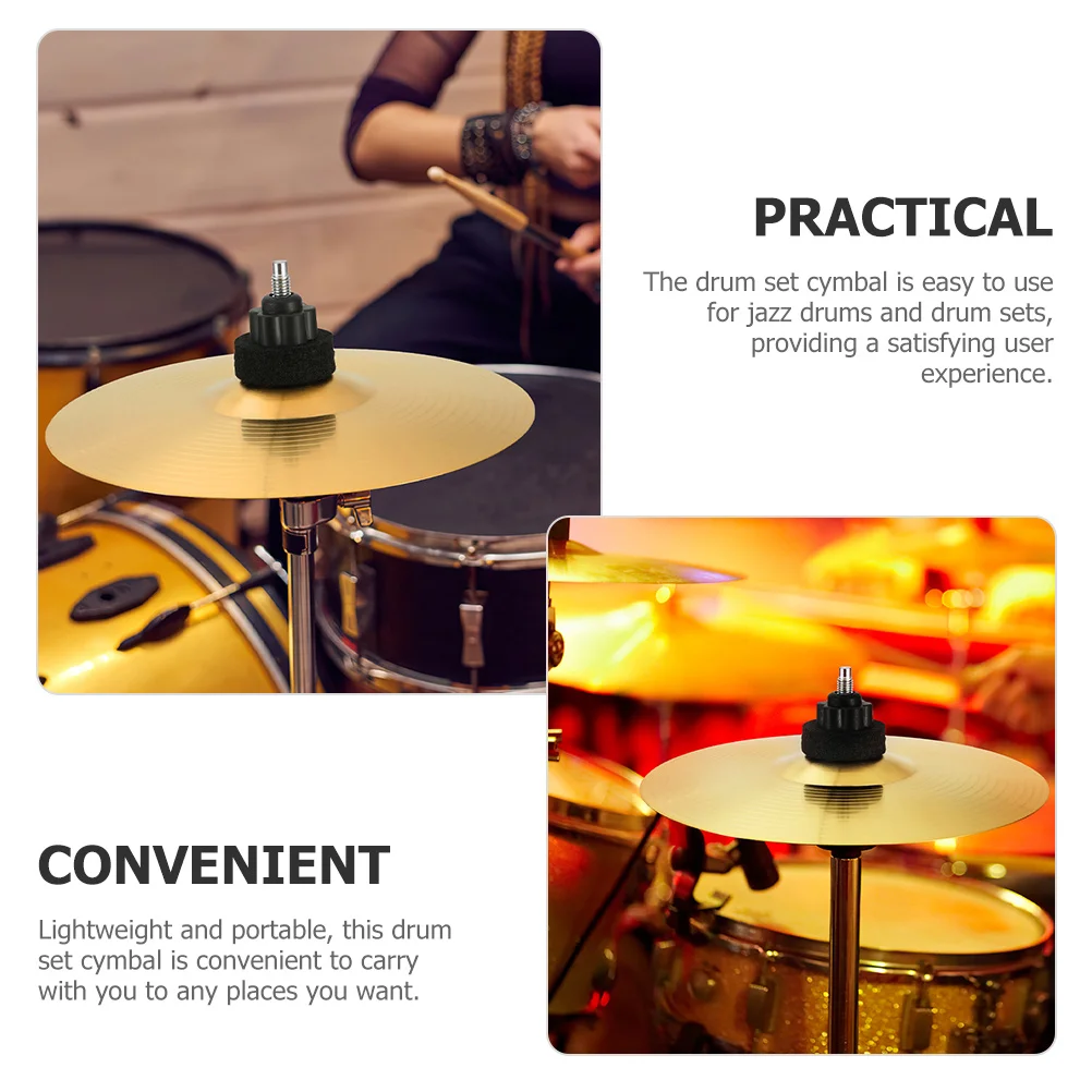 

2pcs Set Cymbals Brass Crash Cymbal For Jazz Drum Practice Lightweight Metal Cymbal Smooth Edge Portable Music Instrument Drum