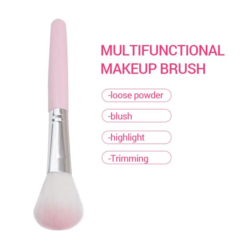 Pinceau de maquillage à poils doux, outil de beauté multi-usage, fard à joues pour le visage, contour, surligneur, ombre