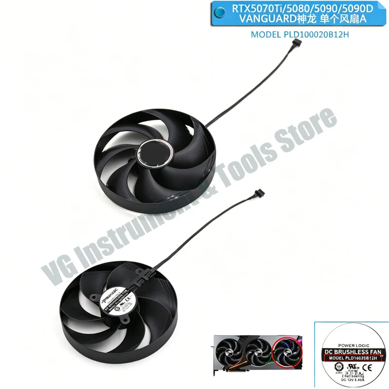 Nagelneuer Lüfter und Gehäuse passend für MSI RTX 5060Ti 5070 5070Ti 5080 5090D VANGUARD Shenlong Grafikkarte. – Detail 6