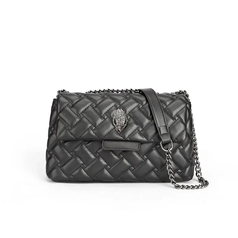 

Kurt Geiger London Luxury Designer Quilted Eagle Metal Women's Bag Chain Shoulder Bag Eagle Head Diamond CrossBody Bags