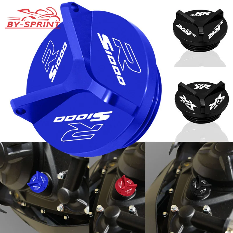 Hot Sale For S1000R S1000RR S1000XR 2009-20232024 Motorcycle CNC Engine Oil Filter Cover Oil Plug Cap Accessories