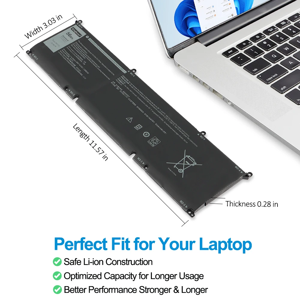 Bateria 8FCTC 08FCTC do Dell G15 5510 5511 5515 5520 5521 5525 G7 7500 /Precision 5550 5560 /Alienware M15 R3 M17 R4 Series — zdjęcie produktu 3