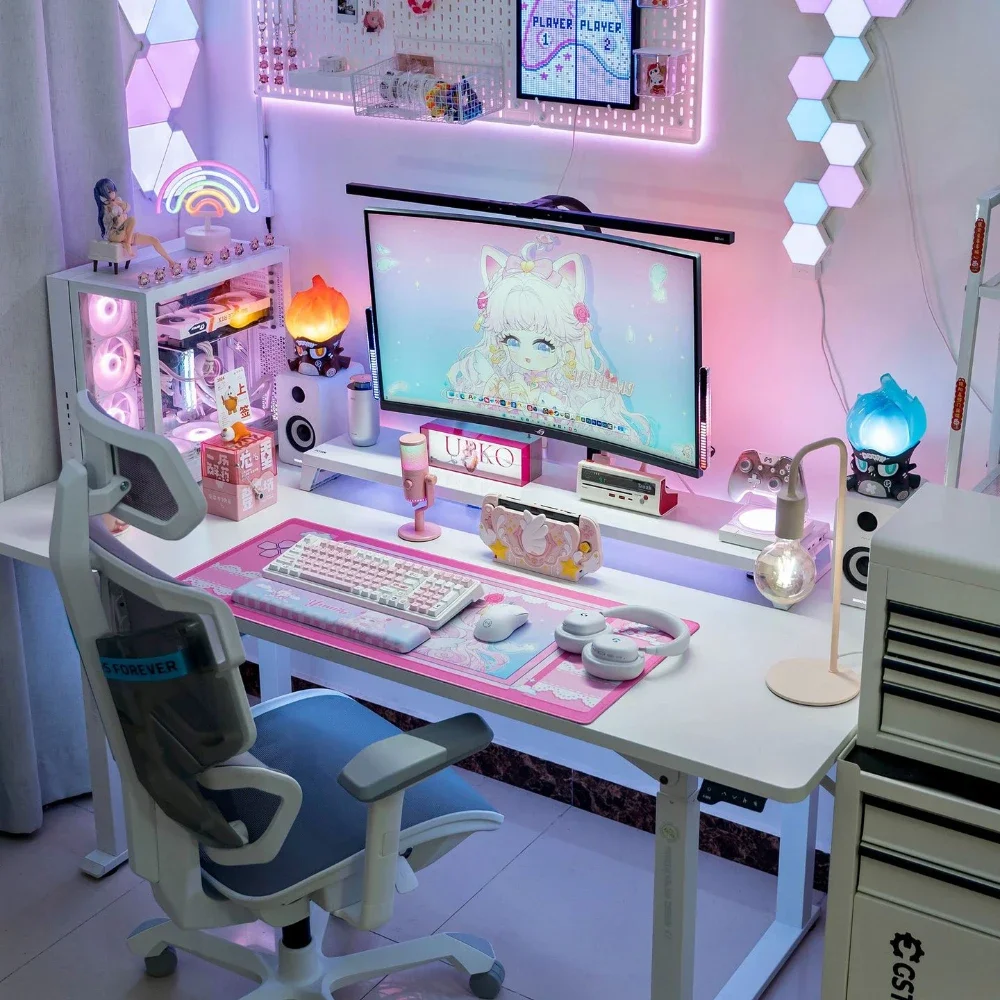 40x80cm Cartoon Large Size Mouse Pad Wrist Rest Rubber Waterproof Non-slip Office Desk Mat Secondary Girls Computer Keyboard Pad