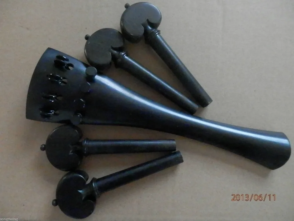 

Best 4/4 cello tailpiece and pegs ebony wood