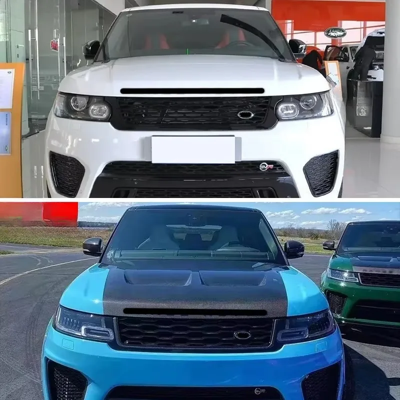 2014-2026 Carbon Fiber Engine Hood for Sport 2026 SVR New Black Bolt-On 1 Year Warranty Universal Fitment for Sport