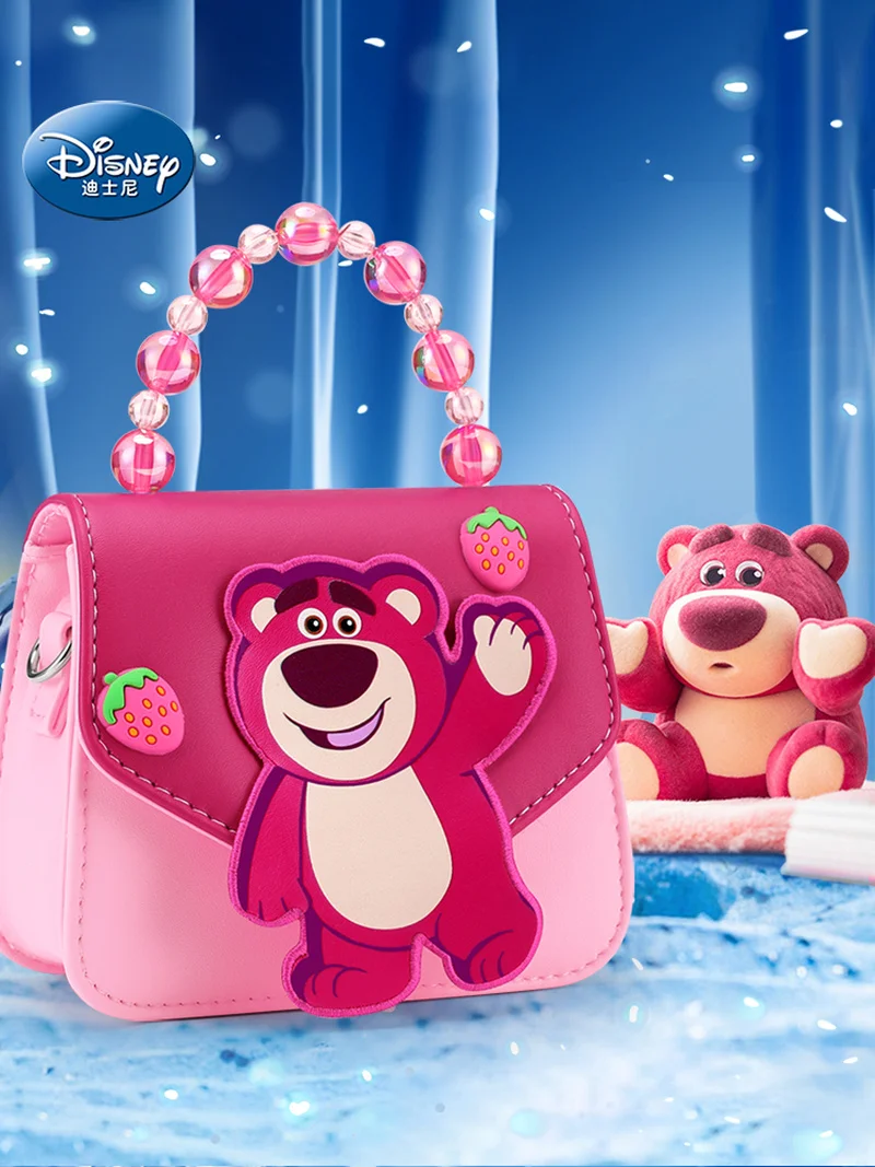 

Strawberry Bear Children's Baby Bag Princess Crossbody Bag Cute Children's Fragrant Wind 2024 New Disney Handbag