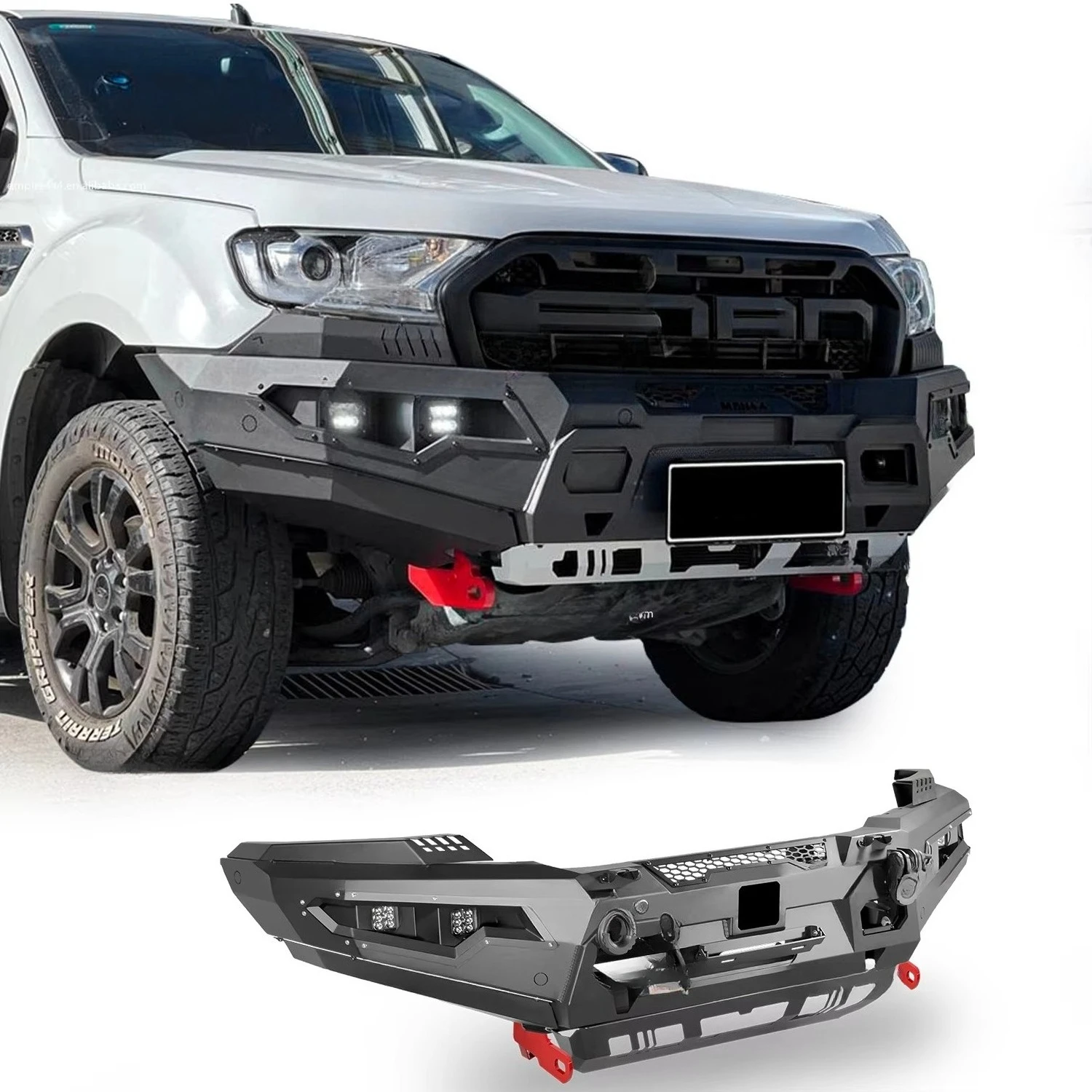 

Top Steel Crash Bar Front Bumper and Rear Bumper Suitable ForFord RANGER Wildtrak XLT XLS XL EVEREST 2016-2022 T7 T8 Px2 Px3