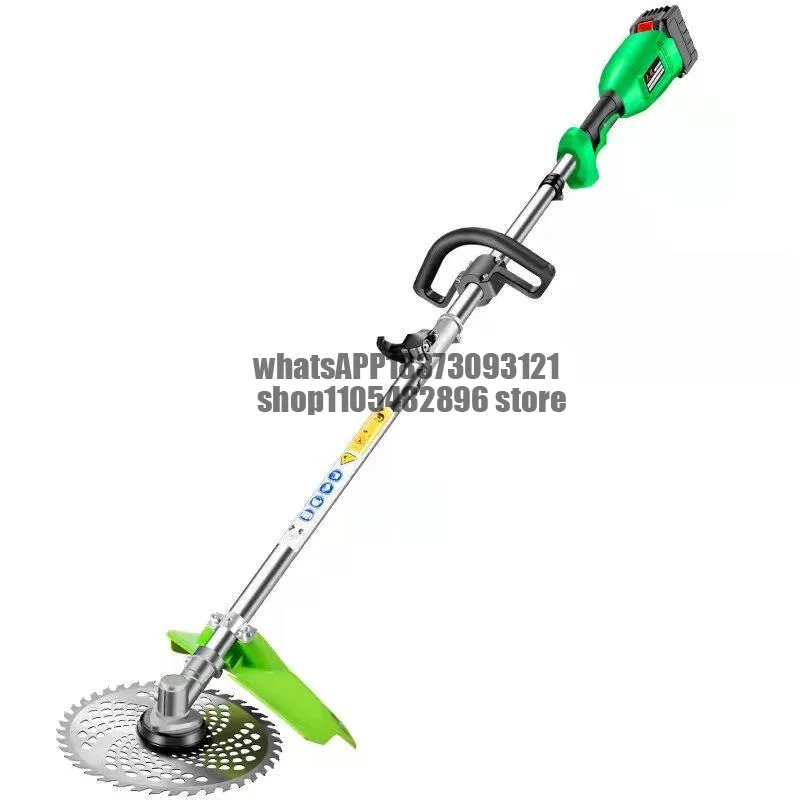 New electric brushless high-power lawn mower sawing tree trimming home gardening lengthened chainsaw high-altitude logging
