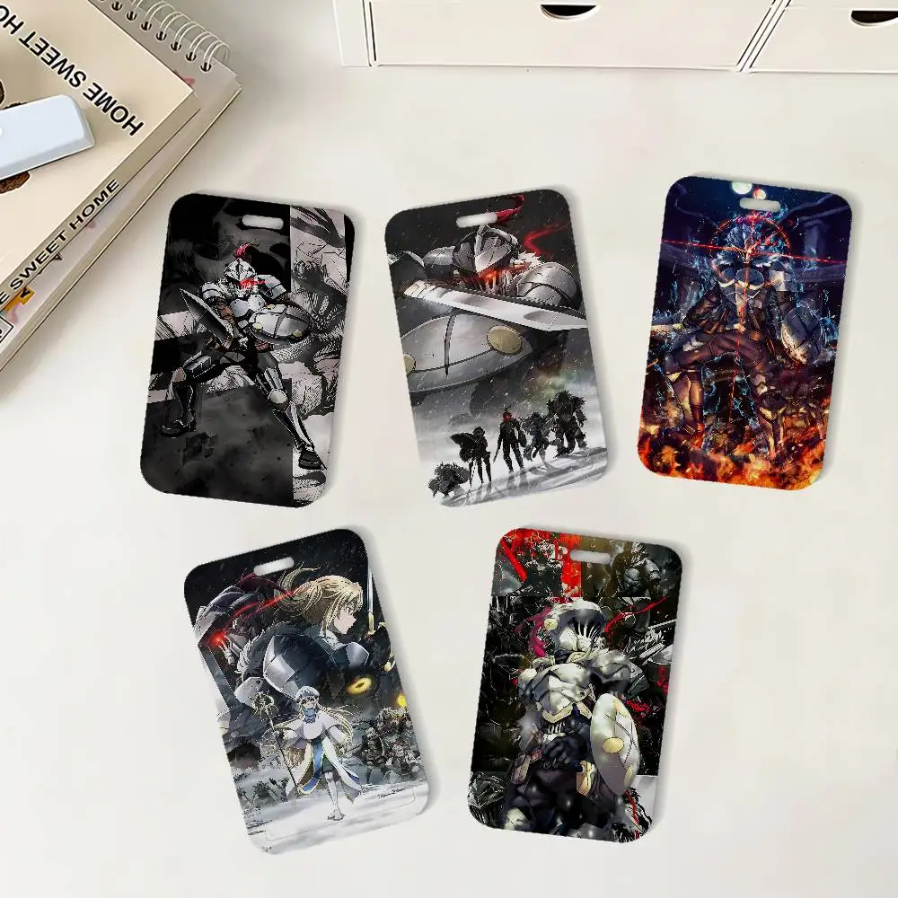 Anime G-Goblin Slayer ID Badge Holder With Lanyard Neck Strap For Office School Name Card Credentials Case