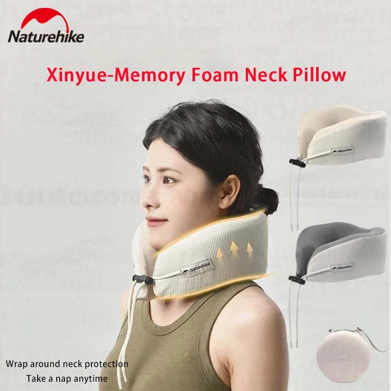 Naturehike Portable Pillow Skin-friendly Memory Foam Ultralight Foldable Neck Cool Breathable Camping Outdoor Sleeping Equipment