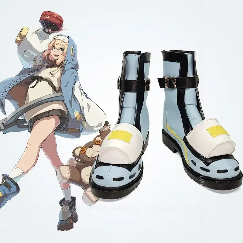 

Guilty Gear Strive Bridget Anime Characters Shoe Cosplay Shoes Boots Party Costume Prop