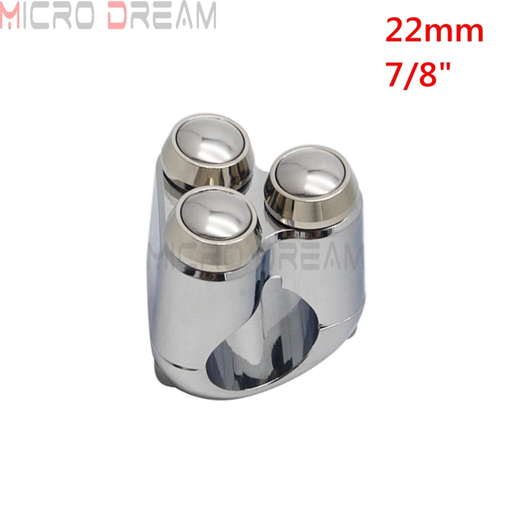 Dubbele Momentary Knoppen Motorfiets 7/8 "& 1" Stuur Schakelaar Motor Claxon Elektrische Start Kill Lamp licht AAN UIT