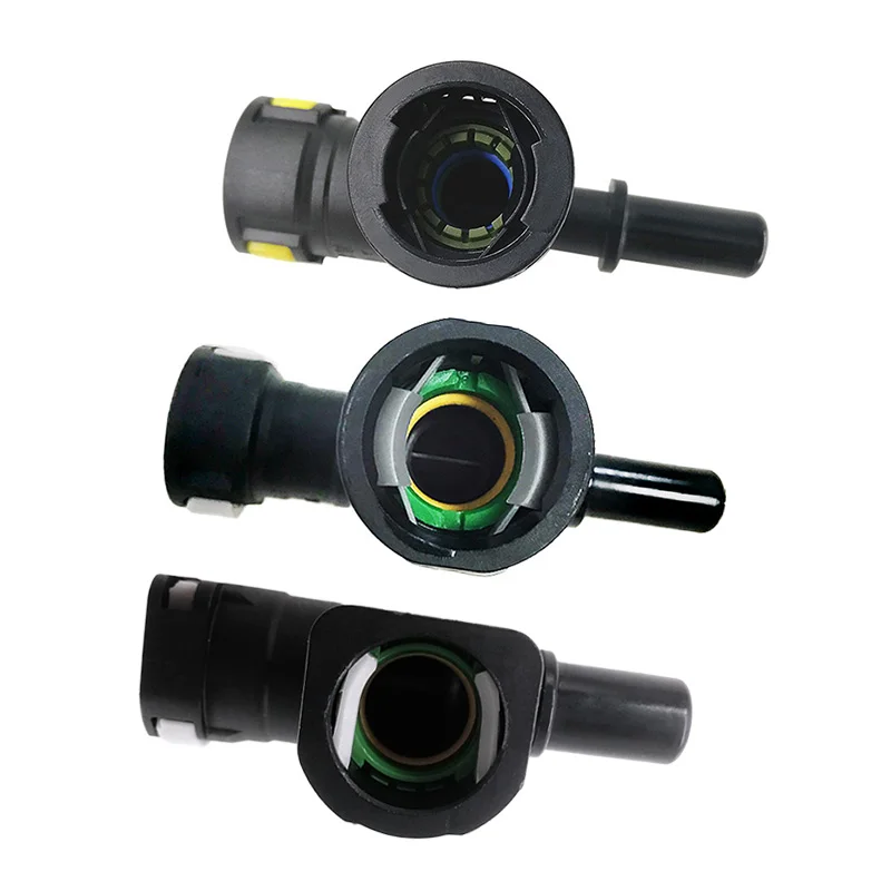 11.8 15.82mm fuel line quick connector Tee connector black color plastic auto fittings for car for German car 1 pc a lot