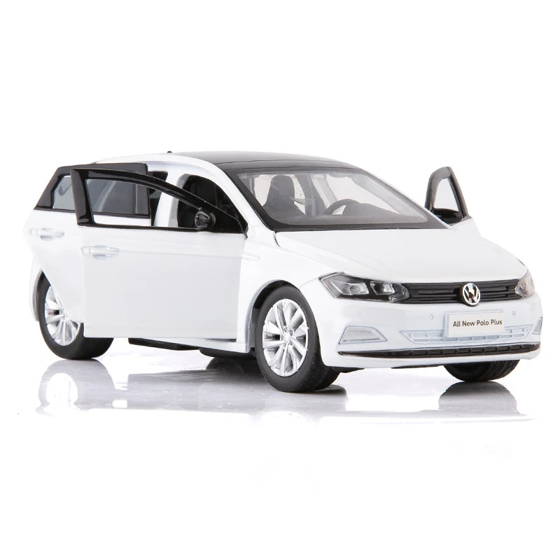 1:32 Polo Alloy Model Car Toy Diecasts Metal Casting Sound and Light Car Toys For Children Vehicle