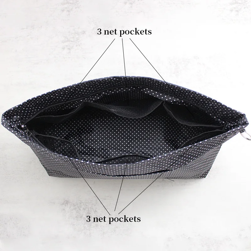 TINBERON-Nylon Inner Handbag Organizer, Saco De Maquiagem De Alta Capacidade, Se Encaixa Para Luxo TOTE, MM Insert, Saco De Armazenamento