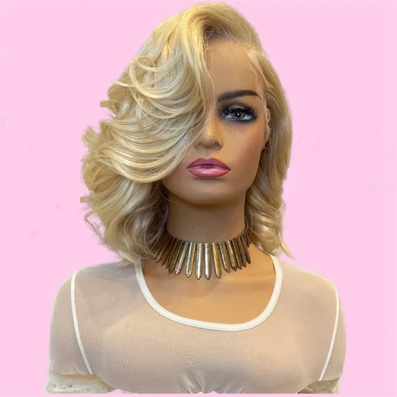 

Ash Blonde Body Wave Highlight Wig Human Hair Brown Roots Ombre HD Lace Frontal Wigs For Women Human Hair Pre Plucked 13x4 Wig