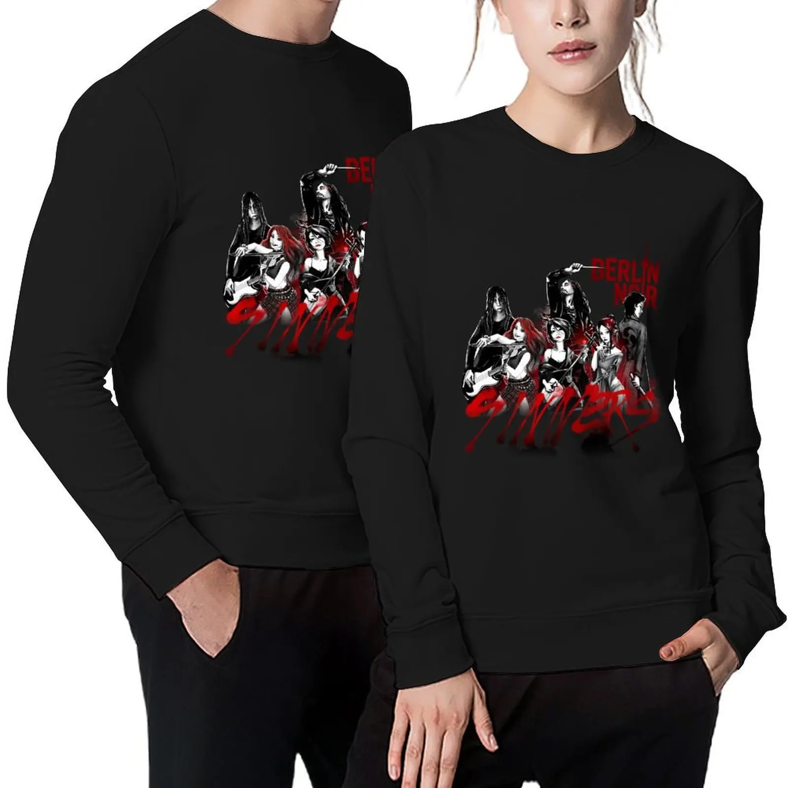 Berlin Noir - The Sinners Jersey suéter de invierno para hombre abrigo para hombre chaqueta de otoño ropa para hombre sudadera de invierno para hombre