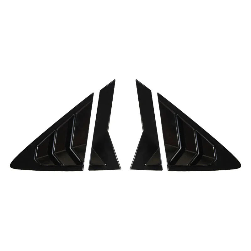 For Hyundai Verna 2010--2016 Car Rear Window Louver Shutter Cover Side Vent Trim Sticker Scoop Exterior Accessories