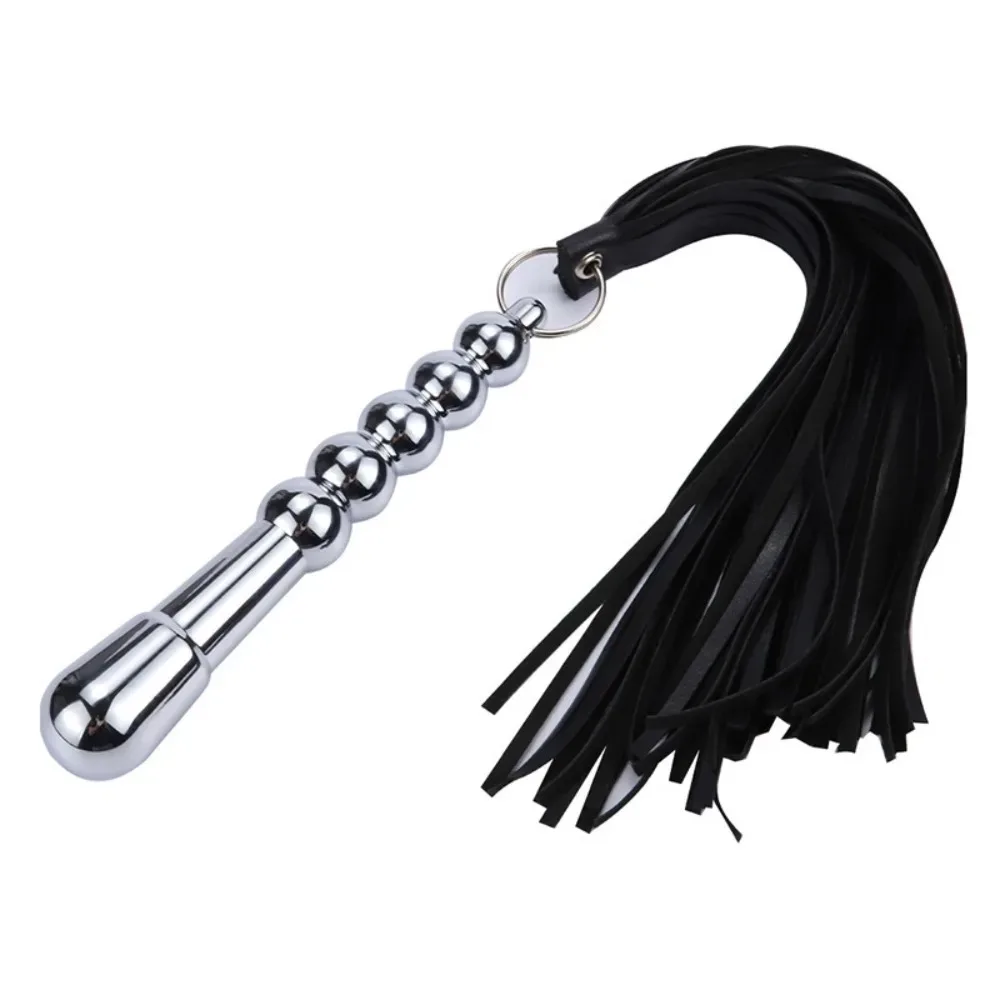 BDSM Metal anal plug whip, dildo, spanking games, flirtatious butt plug, sexual wellness, adult pleasure, sex toys view 4