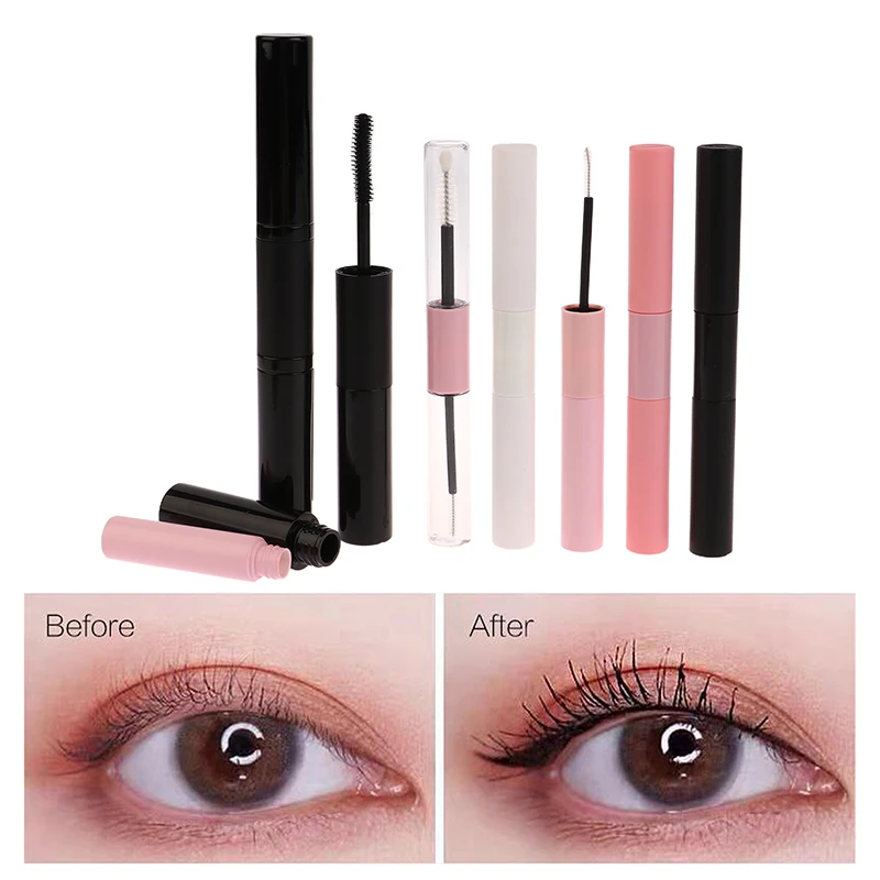 3/5/8ml Double Headed Empty Mascara Tube With Plug Eyelash Cream Container Bottle Make Up DIY Cosmetics Empty Tubes Pink Black