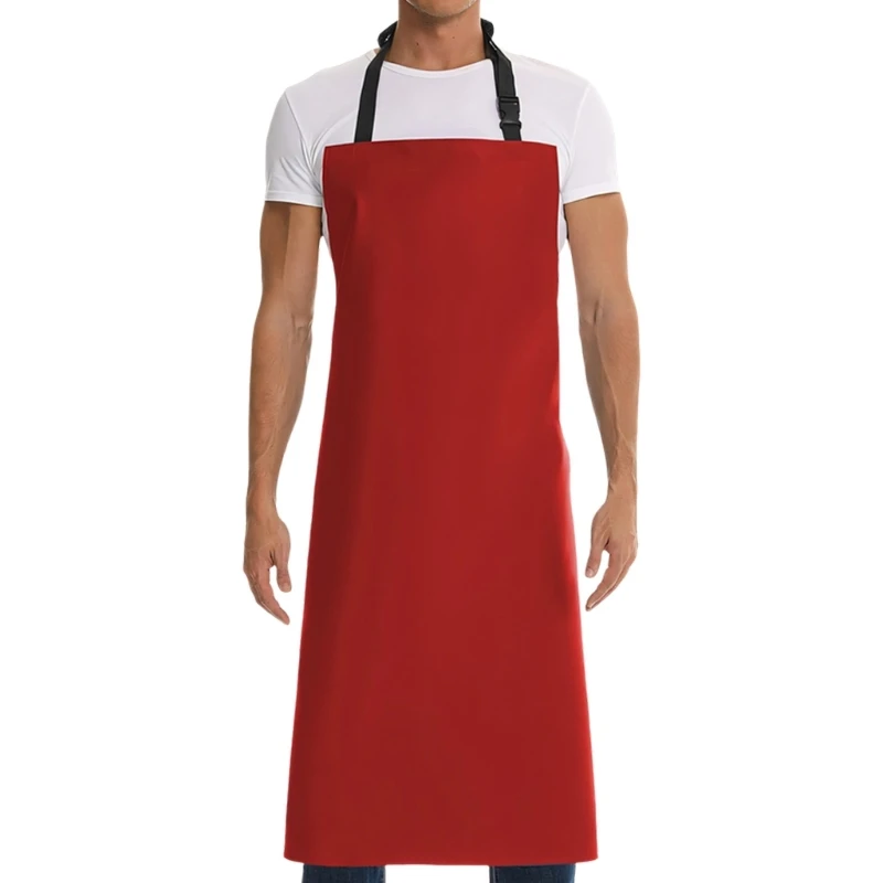  PU Leather Protective Apron Oil Water Resistant Apron