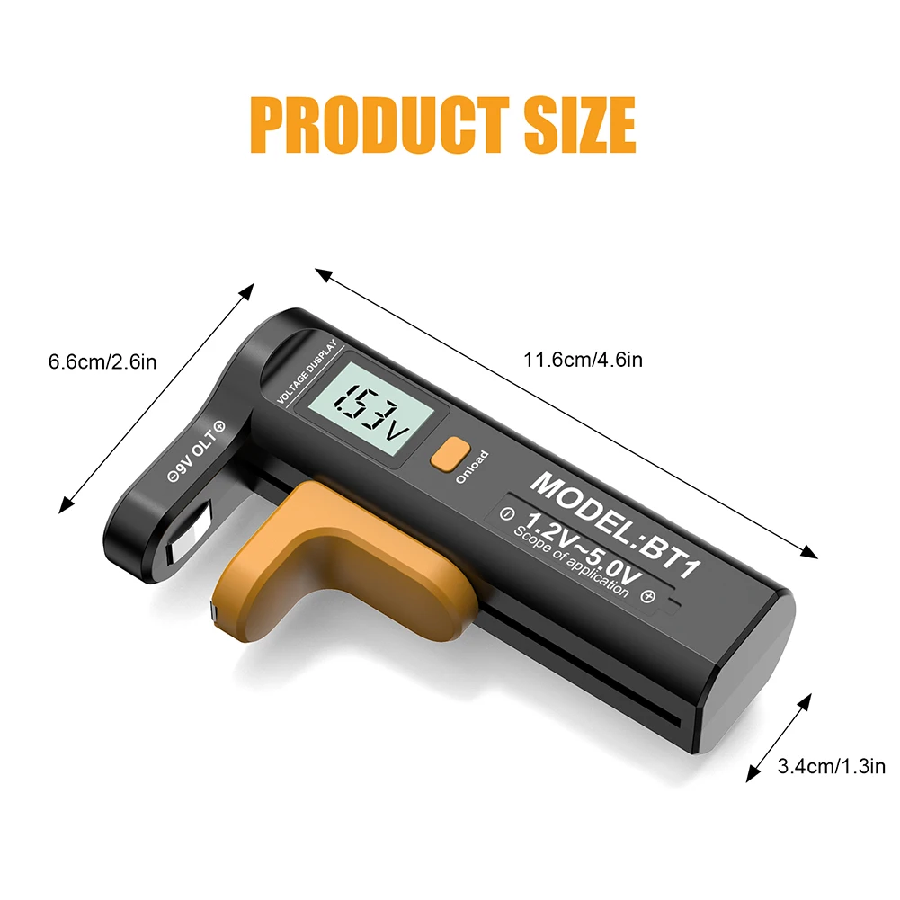 BT-1 цифровой тестер батареи ЖК-дисплей 9 В/1,5 В/AA/AAA тестер емкости батареи кнопка ячейки Volt Checker универсальный тестер батареи