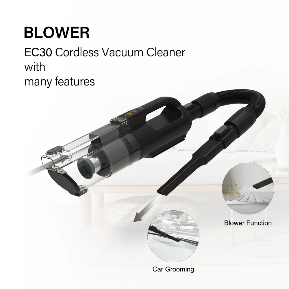 Eluxgo-Aspirateur BLDC sans fil multi-usages, aspiration et soufflage, neuf