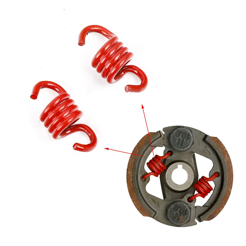 4 Pcs Red Clutch Spring 2 Stroke 43-49cc Clutch Centrifugal for Racing Heavy Duty Engine Pocket Dirt Bike ATV Quad