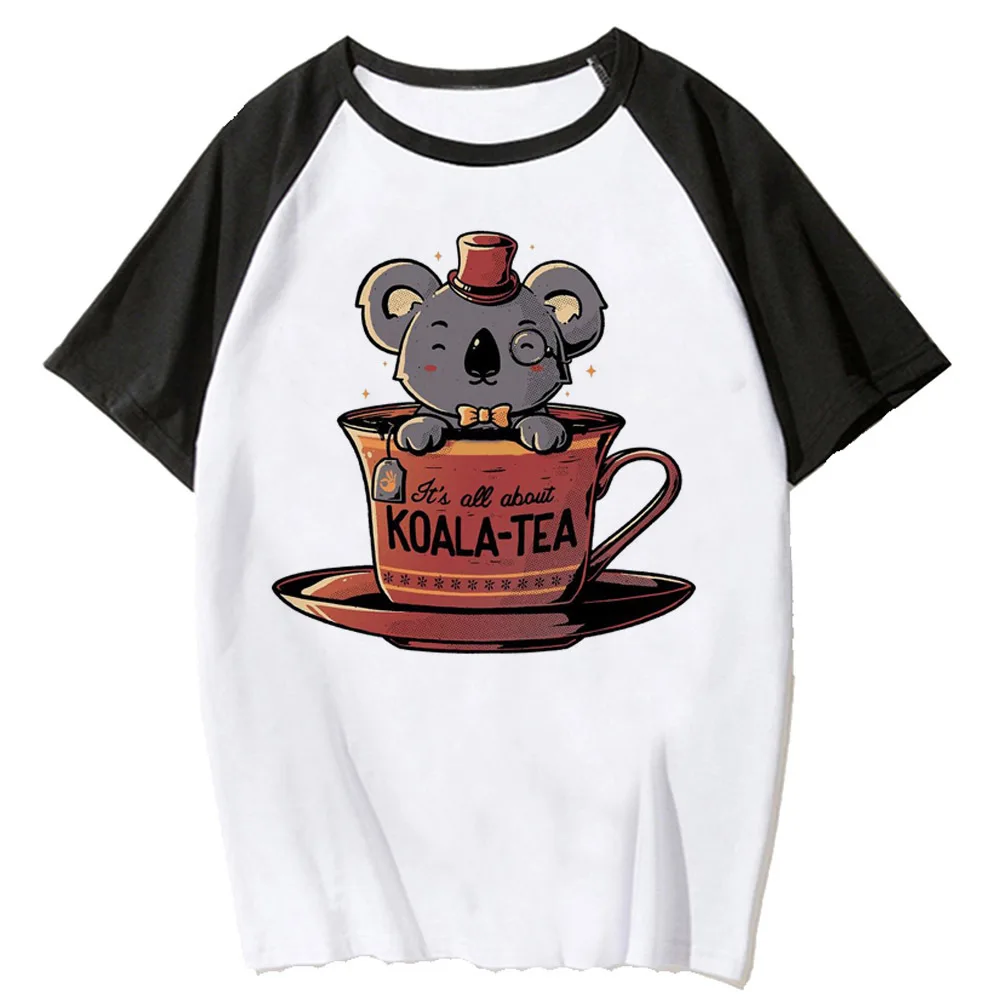 Koszulka Koala damska koszulka graficzna streetwear top damska y2k manga odzież