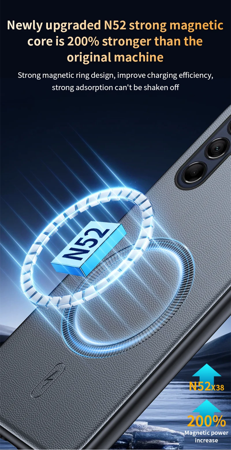 Für Samsung S24 Plus Hülle Magnetische Leder-Schutzhülle für Samsung S24 Plus Anti-Fingerabdruck Rutschfeste PC+TPU – Detail 9