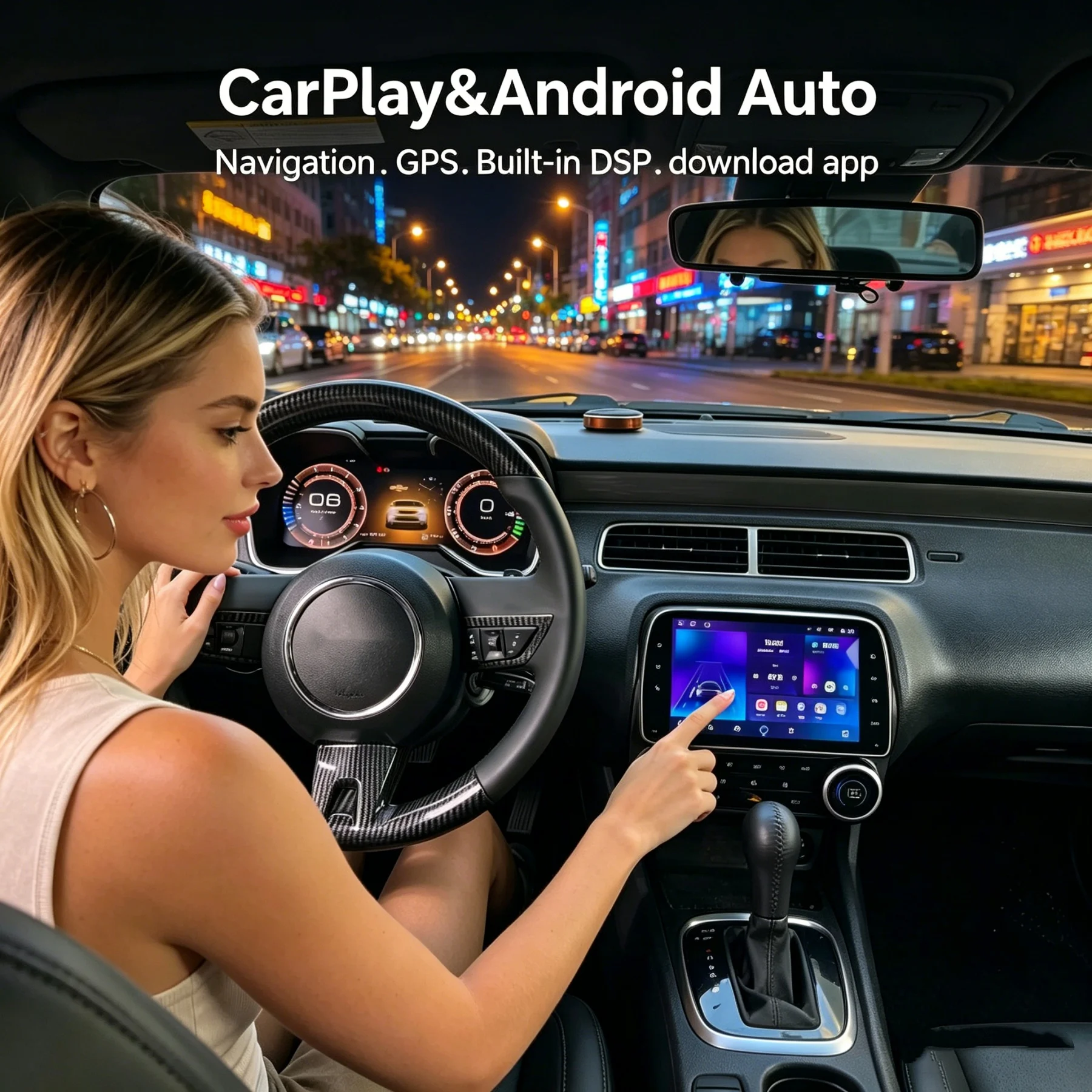 

8 inch For Chevrolet Camaro 2010-2015 Navigation GPS Android Car Wireless Carplay Player multimedia Stereo autoradio Head unit