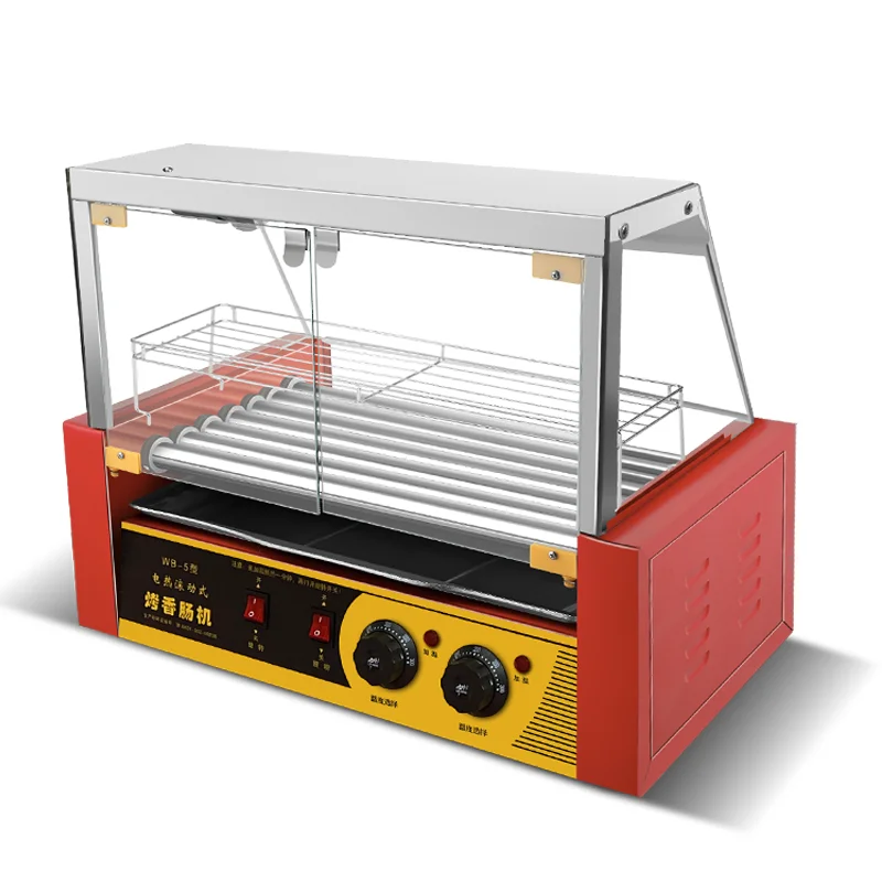 

Коммерческие машины для закусок, электрическая роликовая машина для хот-догов, гриль для хот-догов для магазина быстрого питания