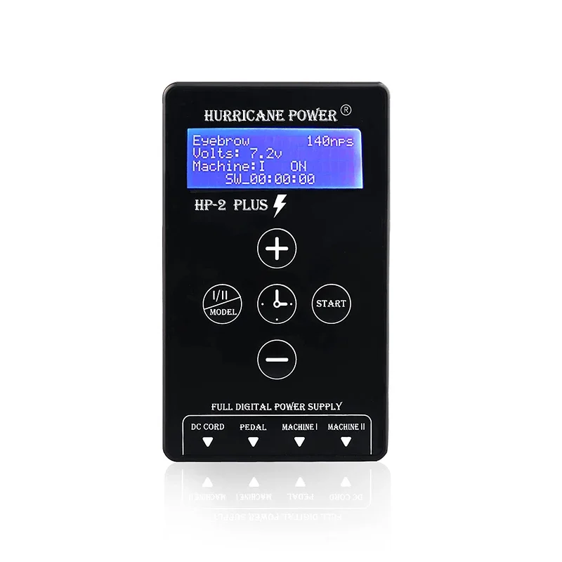 

HP-2 Plus Hurricane Tattoo Power Supply LCD Digital Display Permanent Makeup Tattoo Power Supplies