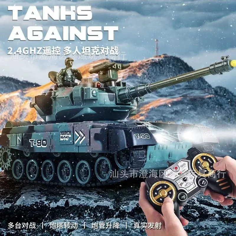 

Hot Selling Rc T60 Tank Remote Control Wireless Simulation Missile Battle Game Military Drift Puzzle Toy Youth Fun Gift