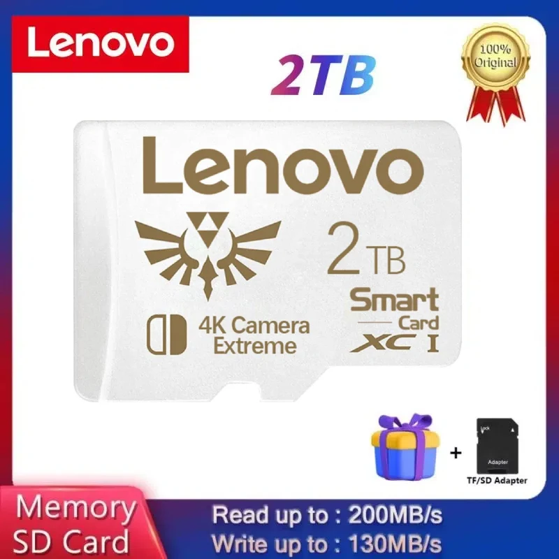 Lenovo 2TB Micro Memory SD การ์ด256GB 128GB 32GB 64GB SD Card SD/tf Flash sdcard 128GB 256GB Class 10 Memory Card TF สำหรับโทรศัพท์