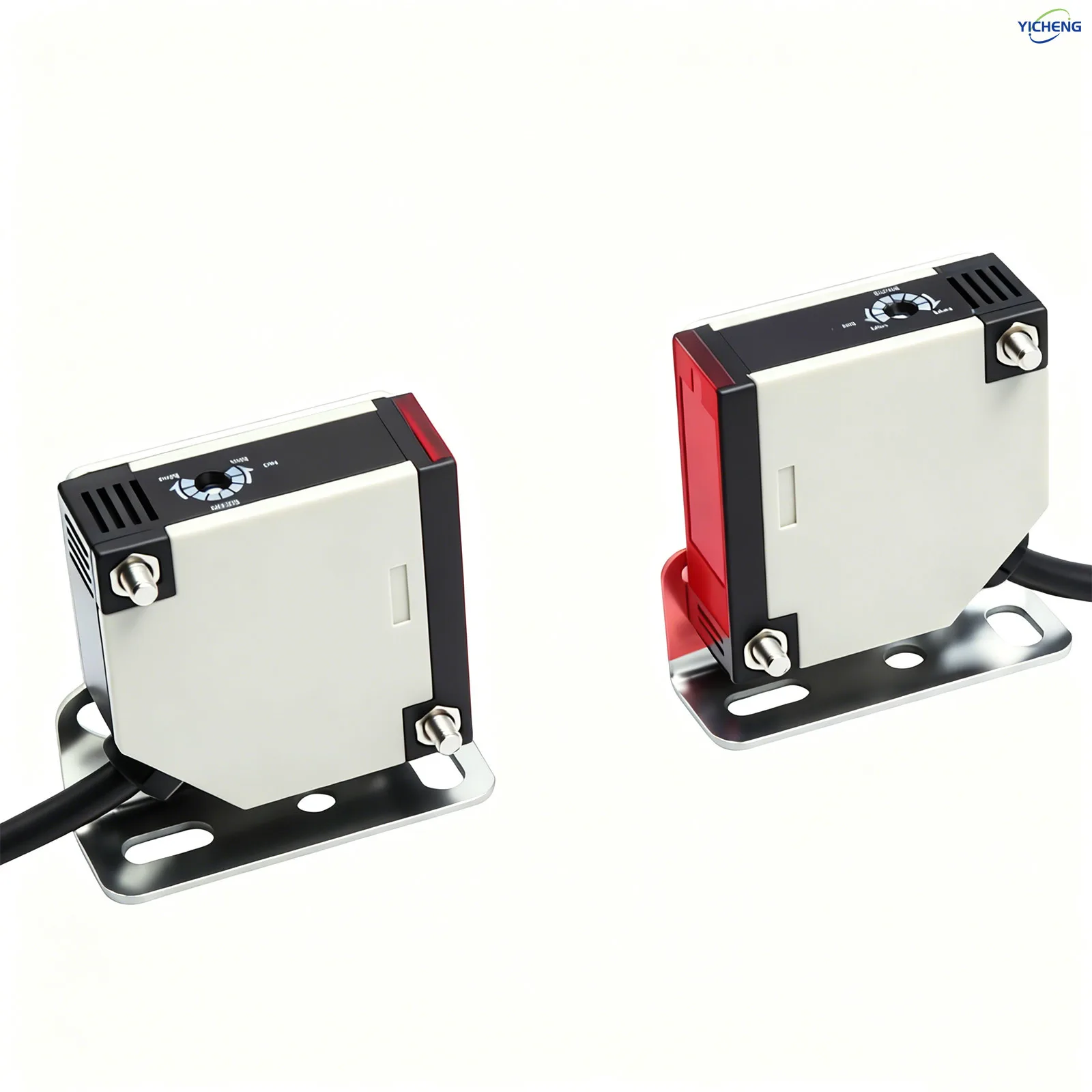 1Pcs Indoor Wall Mounted Photoelectric Beam Sensor Retroreflective photoelectric Sensor Switch Proximity Switch 1.3M Cable