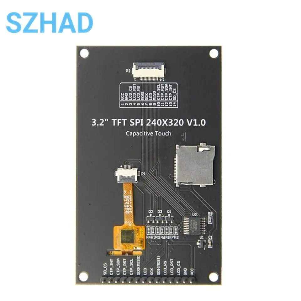 Imagem -03 - Spi Serial Tft Lcd Tela com Painel de Toque Driver ic Ili9341v 3.2 320x240