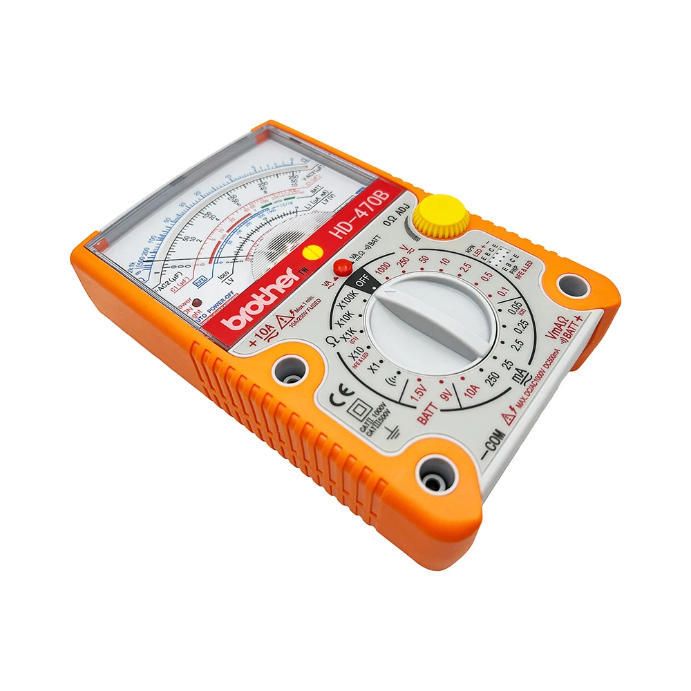 Broer Ac/Dc Huidige Analoge Multimeter Hoge Precisie Mechanische Elektricien Thuis Professionele Onderhoud Pointer Multimeter