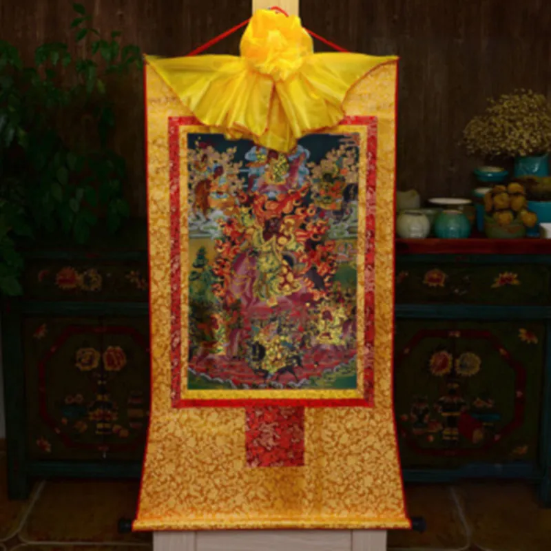 

Tibet Tibetan Buddha Print Silk Gild Thangka Thanka Buddhism Nyingma Buddha