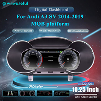10.25'' Digital dashboard For Audi A3 S3 8V 2014-2019 Years LCD Dashboard Panel Speedometer Virtual Cockpit Instrument