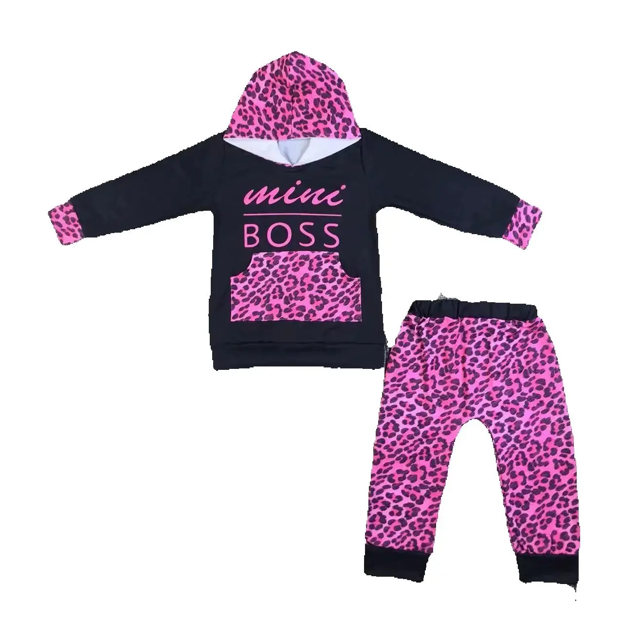 Reines Schwarz Lange Herbst Jungen Baby Kleidung Sets Outdoor Top Hoody + Hosen Kinder Sets 0-16 Jahre Schulkleidung