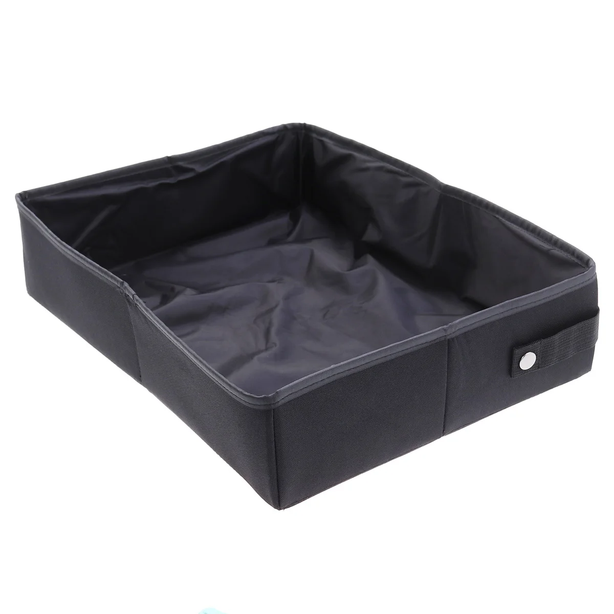 

Foldable Portable Cat Litter Box Size S Black Waterproof Travel Outdoor Lightweight Carry for Cats Below 7.5kg